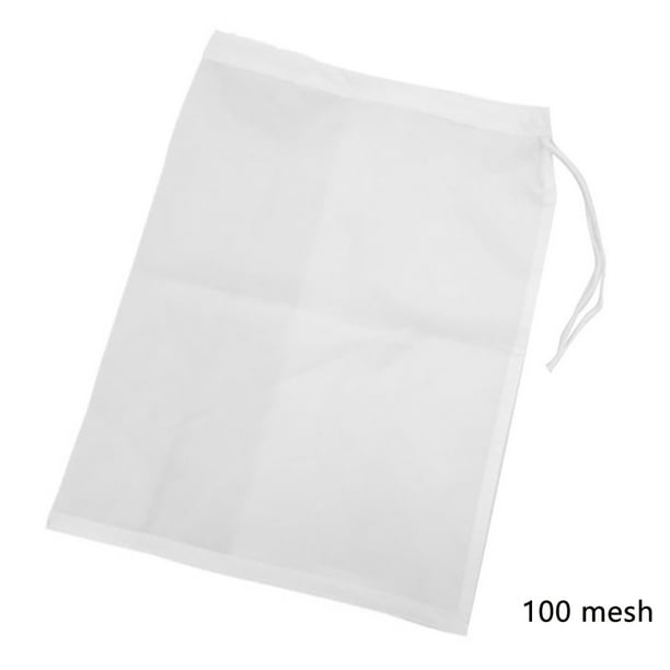 Coffee Strainer Bag Nylon Milk Juice Strainer Mesh Reusable Tea Kitchen Filter Bag, 100 Mesh