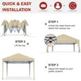 thumbnail image 4 of ABCCANOPY 10' x 10' Beige Outdoor Pop up Canopy Tent Camping Sun Shelter-Series, 4 of 8