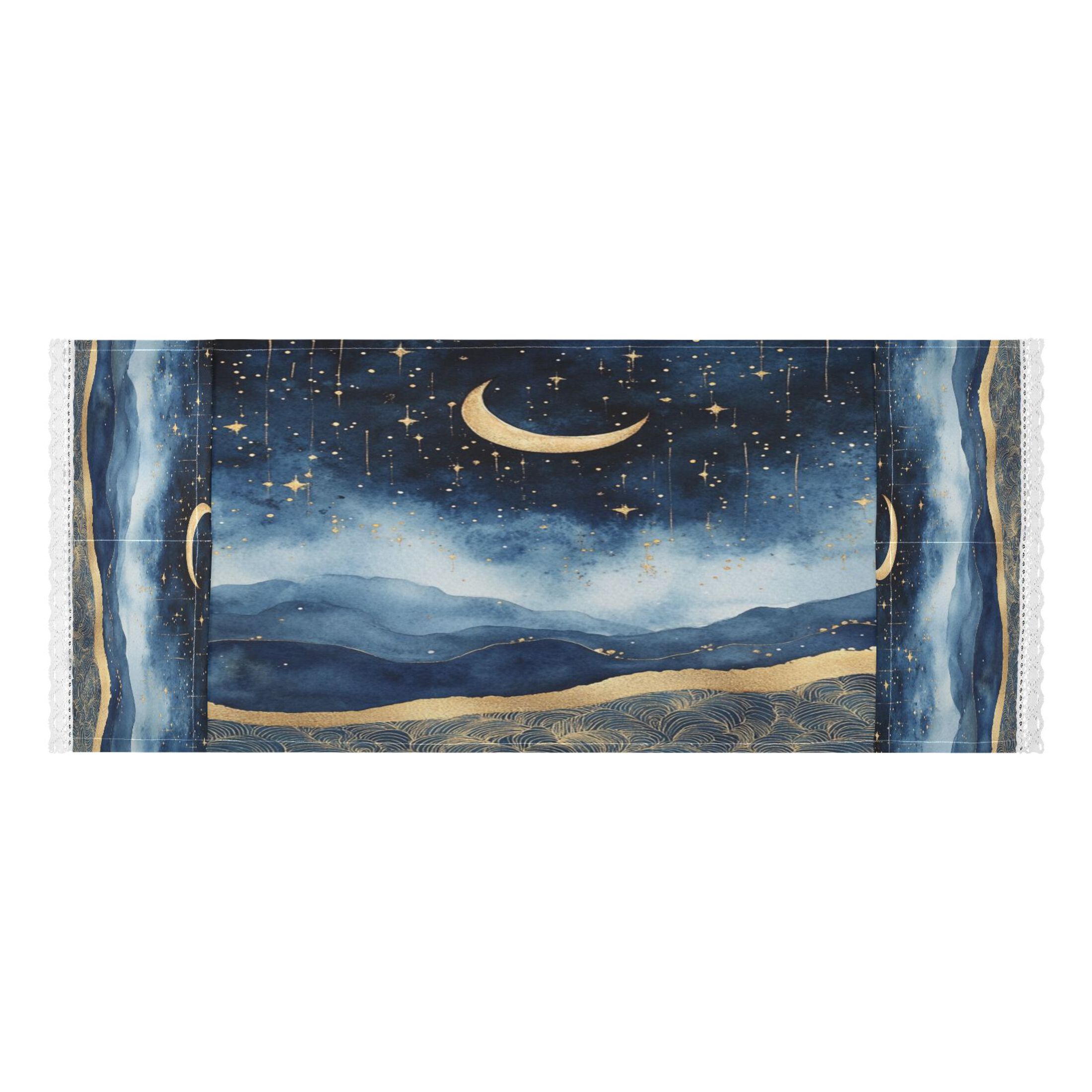 WOBOGO Night Sky over The Sea Washing Machine Cloth Dryer Refrigerator Top Cover Protective Non-Slip Mat For Kitchen Laundry