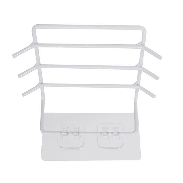 Billuyoard Estante de almacenamiento para cucharas, soporte de almacenamiento para colgar de hierro, punzonado gratis, organizador de cocina, Type2 NO2