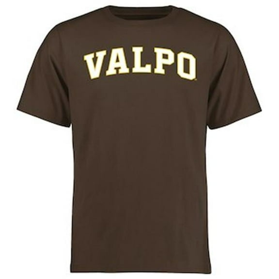 W Republic Apparel 527-154-313-04 Valparaiso University Athletic Tee, Brown - Extra Large