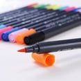 thumbnail image 2 of Water-Based Marker Soft Head Double Head Watercolor Paint Pen Color Pen Hand-Painted Set Writing Brush, 2 of 7