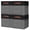 Gray / Black-Cube - 11"x11"x11", variant on Small Fabric Storbaskets 15x6x5 Inch Narrow B4-pack Long Basket For Organizing With Handles Decorative Closets Shelves Toilet Paper Teal