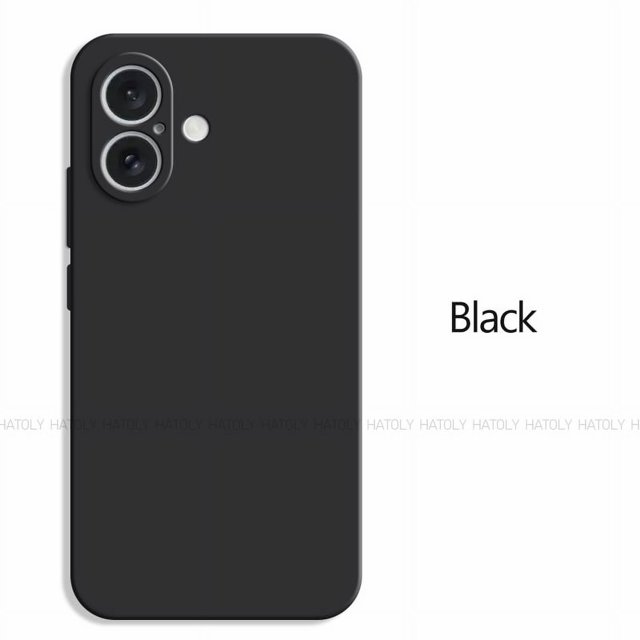 For iPhone 16 Case For iPhone 16 Plus 16 Pro Max Cover TPU Shockproof Liquid Silicone Phone Case Protective Cover For iPhone 16 Black For iPhone 16 Plus