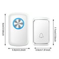HMOONORY Receiver and Doorbell Intelligent Wireless Doorbell Remote