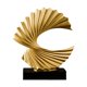 thumbnail image 2 of Estatua de Ola de océano Macarena Escultura Abstracta Resina Dorado, 2 of 8