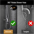 thumbnail image 4 of Shower Hose 2m/79inch Flexible Anti Twist, Replacement Handheld Shower Hose, Standard G 1/2, 4 of 5