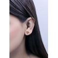 thumbnail image 2 of Dazzlingrock Collection Round Ruby Crystal Shape Stud Earrings with Screwback for Women (Color Red, Clarity Highly Included) in 18K Yellow Gold, 2 of 4