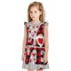 thumbnail image 1 of Fotbe Buffalo Plaid Love And Gnome Vestido de Dormir para Niñas de 3 a 10 Años, Mangas Cortas, Estilo Princesa, Pijama Camisón con Mangas Voladas-Large, 1 of 6