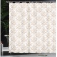 thumbnail image 3 of Ambesonne Damask Shower Curtain, Vintage Wildflowers Leaves, 69"Wx84"L, Pale Sepia, 3 of 4