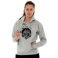 thumbnail image 4 of Cosmos Astronaut Space Stylish Unisex Plus Fleece Graphic Hoodie Brisco Brands 3X, 4 of 5