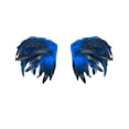 thumbnail image 1 of Capa de plumas gótica con capas de plumas para los hombros, disfraz de cosplay Azul brillante, 1 of 9