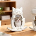 thumbnail image 4 of Cat Shape Frame Mold, Pet Memorial Photo Frame Resin Mold, Cat Dog Dinosaur Design Resin Picture Frame Mold DIY Cute Photo Frame with Stand Holder Home Table Decor, 4 of 9