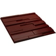 thumbnail image 6 of Ekena Millwork 19 5/8"W x 19 5/8"H Offset Brick EnduraWall Decorative 3D Wall Panel, Gloss Merlot (12-Pack for 32.04 Sq. Ft.), 6 of 6