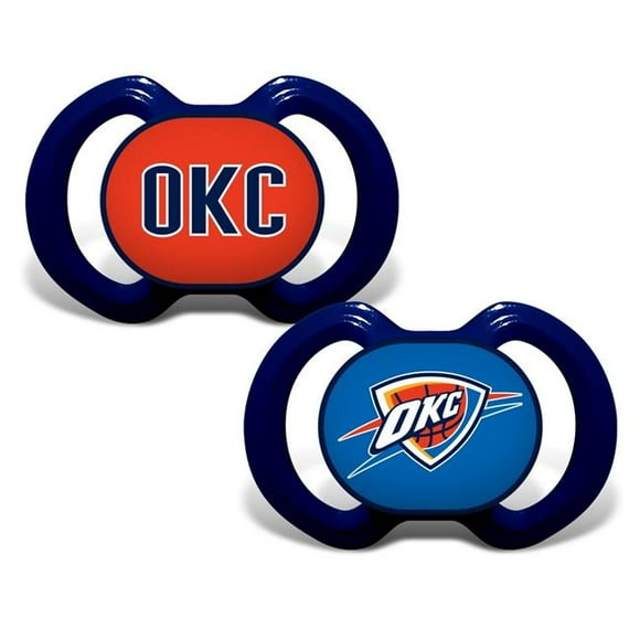 Masterpieces Puzzle 1740702611 Oklahoma City Thunder Pacifier - Pack of 2