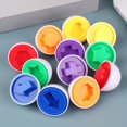 thumbnail image 3 of Huevos inteligentes Montessori para bebés juguetes educativos de aprendizaje para niños pequeños de 2 años clasificación de formas de colores de pollo, 3 of 5