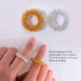 thumbnail image 2 of 10Pcs Finger Massage Ring Safe Relaxing Metal Stretch Relieve Pain Relaxation Massager for Daily Life, 2 of 10