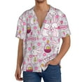 thumbnail image 3 of Xecao offers the Easter Rabbit for Men's Casual Short-sleeved Shirt, a button-up collared shirt with a pocket, perfect for beach vacations and yacht travel in the Large size., 3 of 7