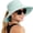 Blue, variant on Women Sun Hat with Ponytail Hole Wide Brim Bucket Hats, Beach Hiking Gardening Hat Water-Resistant Outdoot Hat, Navy Blue