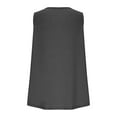 thumbnail image 5 of NTACZA Womens Tops Comfy Plus Size Gray Sleeveless Casual Solid Tank Tops Women's Blouses and T Shirts XXXXXL, 5 of 8