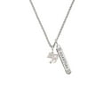 thumbnail image 2 of Delight Jewelry Silvertone Cat with Yarn Silvertone Guardian Angel Bar Charm Necklace, 23", 2 of 4