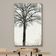 thumbnail image 3 of wall26 Canvas Print Wall Art Black &amp; White Grunge Tree Silhouette Nature Plants Digital Art Modern Art Rustic Dramatic Dark Duotone for Living Room, Bedroom, Office - 12"x18", 3 of 7