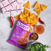 Quest Tortilla Style Protein Chips, Spicy Sweet Chili, High Protein, Baked, Gluten Free, 4 Count