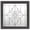 Bronze, variant on Spring Flower Nickel 23.5" x 23.5" White New Construction Decorative Glass Window