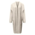 thumbnail image 5 of Vividxx Stylish Long Knitted Cardigan Casual Sweater Coat For Everyday Wear Versatile Open Front Design Layering Piece For All Seasons Fashion Clothes, 5 of 6