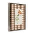 thumbnail image 2 of Stupell Industries Farmhouse Plaid Marigold Flower Brown Floating Frame Canvas Art, 17 x 21, by Lisa Wehmeyer, 2 of 8