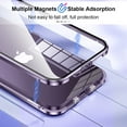 thumbnail image 2 of Suitable for iPhone15 Mobile Phone Case Universal Apple 14 Double-buckle Double-sided Glass Mirror Metal Magnetic Shrouffer, 2 of 5