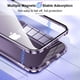 thumbnail image 5 of Adecuado para iPhone 15 Funda de teléfono móvil Universal Apple 14 Doble hebilla Espejo de vidrio de doble cara Metal Magnético Shrouffer, 5 of 5