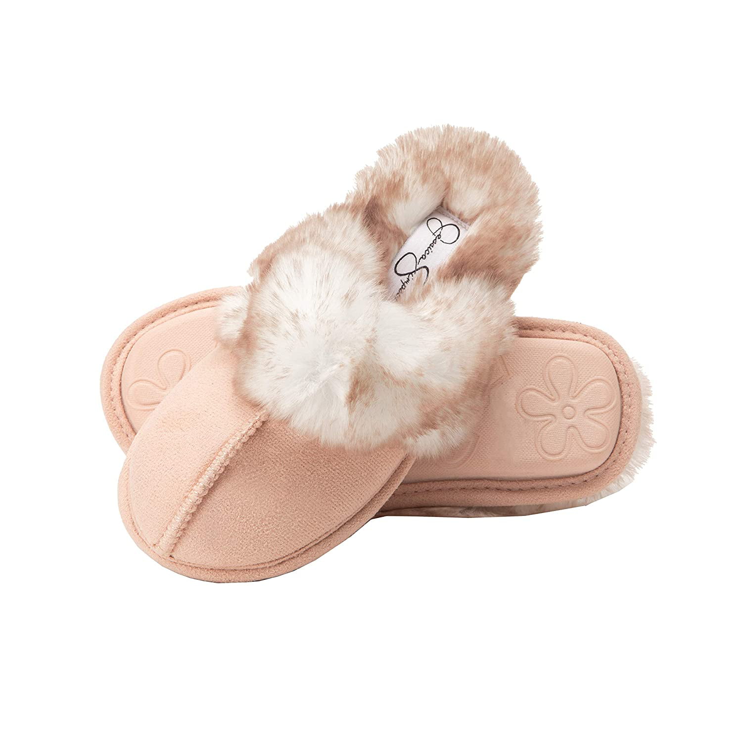 jessica simpson slippers faux fur