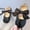 Black, variant on FSYBOA Girls Dress Shoes Size 5(Toddler), Casual Soft Soled Hook and Loop Strap Non Slip Kids Flat Shoes White