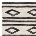 thumbnail image 3 of SAFAVIEH Micro-Loop Briony Geometric Striped Wool Area Rug, Ivory/Charcoal, 3' x 5', 3 of 5