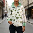 thumbnail image 3 of Eres Más Que una Camisa de Puntuación de Prueba Impresa de Moda de Manga Larga con Cuello de Botón a Rayas de Color Bloqueado para Mujeres, 3 of 7