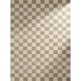 thumbnail image 2 of Rug Branch Maya Checkered Modern Beige Brown Indoor Hand-Tufted Area Rug, 2 of 10