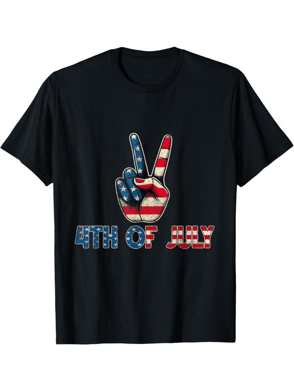 Hi 4th of July American Flag Patriotic Outfits for Men Women T-shirt
