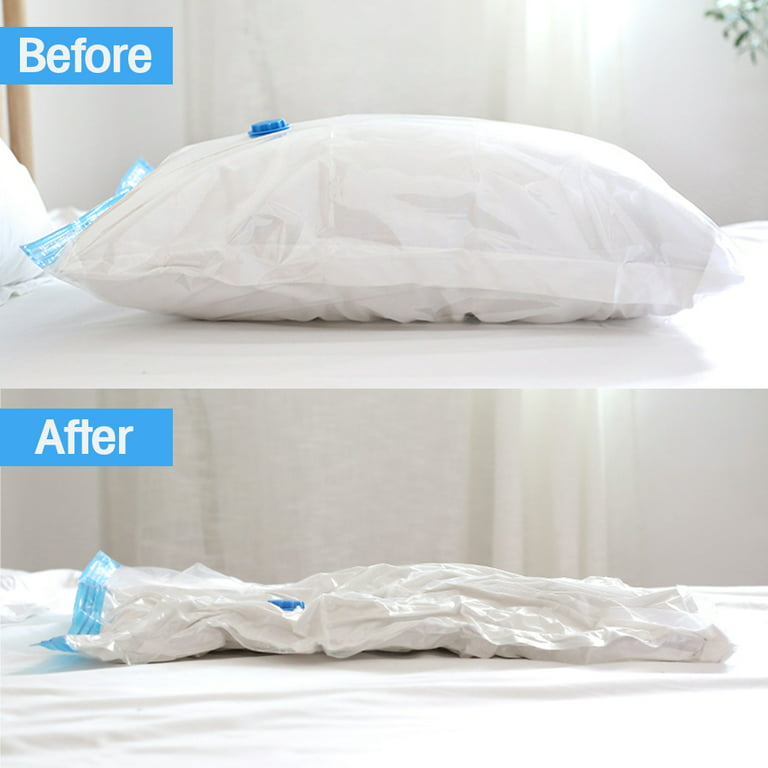 Space Saver Bags Premium Vacuum Storage Bags Vacuum Seal Bags. Double Zip  Seal for Duvets, Bedding, Pillows, Clothes, Quilts - AliExpress