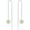 B1-Silver+Daisy, variant on Moonstone Threader Earrings Long Chain Drop Earrings in 925 Sterling Silver