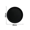 thumbnail image 5 of Juego 2 Platos Botaneros Galerias El Triunfo De Melamina Negro Liso Hondo 28cm, 5 of 5