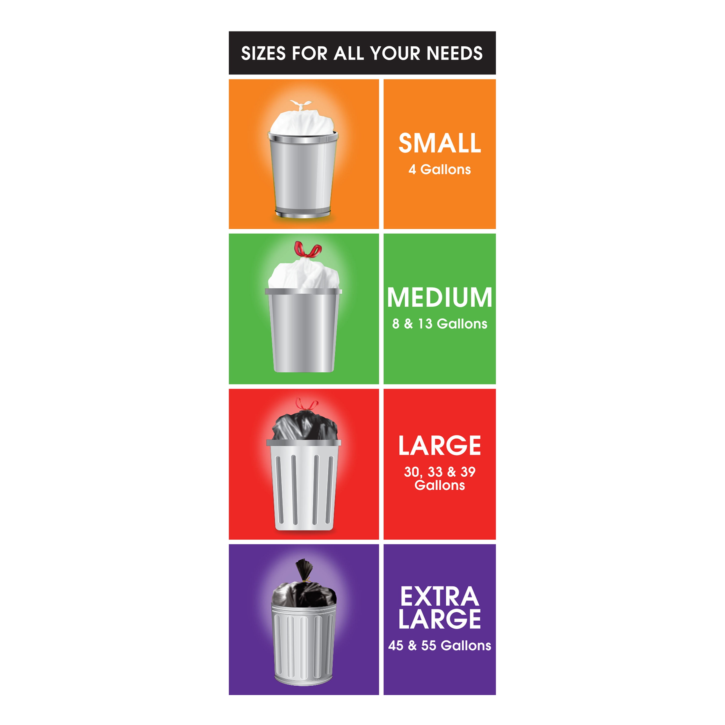 Xtra Power Jumbo LDPE Large Garbage Bags M / L / XL / Jumbo StarSeal  Durable Garbage Bags 20pcs