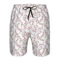 thumbnail image 4 of Kdxio Playing Rabbit Pattern Mens Casual Shorts - Drawstring Summer Beach Sports Shorts for Men, 4 of 9