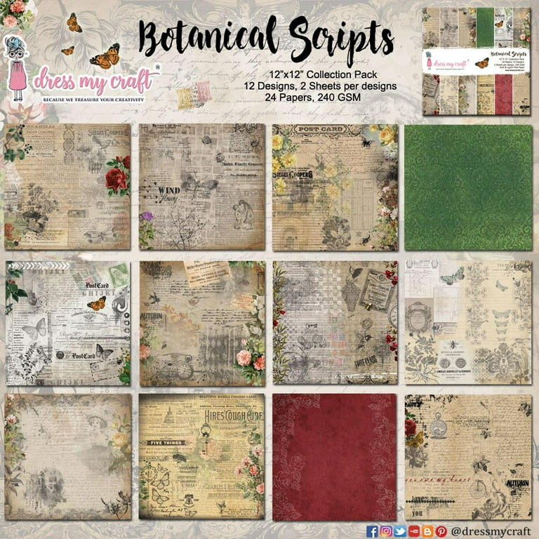 BOTANICAL TEA by GRAPHIC 45 - 12x12 PAPER PADS - RETIRED & RARE ! – BARBS  CRAFT DEPOT