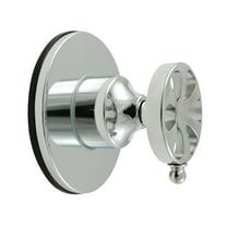 Kingston Brass KS3031RX Belknap Single-Handle Three-Way Diverter Valve with Round Trim Kit, Polished Chrome