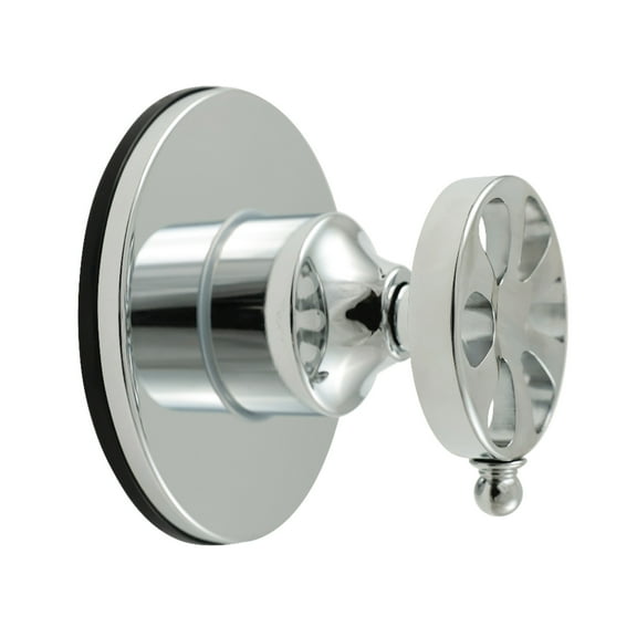 Kingston Brass KS3031RX Belknap Single-Handle Three-Way Diverter Valve with Round Trim Kit, Polished Chrome
