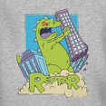 thumbnail image 2 of Nickelodeon Mens Long Sleeve Shirt - #TBT Mens 1990's Clothing - Rugrats, Hey Arnold, Rocko's Modern Life (Reptar Grey, XX-Large), 2 of 7