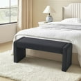 thumbnail image 3 of Velvet Entryway Bench End of Bed Bench Upholstered Modern Window Bench Comfy Ottoman for Dining Room/Bedroom/Living Room/Hallway/Indoor, 3 of 9