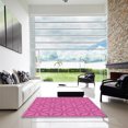 thumbnail image 7 of Ahgly Company Machine Washable Indoor Rectangle Transitional Deep Pink Area Rugs, 2' x 5', 7 of 7