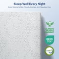 thumbnail image 3 of 3 Inch Queen Bamboo Charcoal Mattress Topper | Bestier Firm Cooling Gel Memory Foam Bed Pad for Pain Relief, CertiPUR-US Certified, Removable Cover, 3 of 11